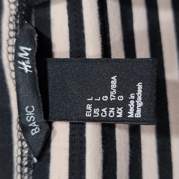 H&M striped mini skirt (L) - Picture 3 of 5